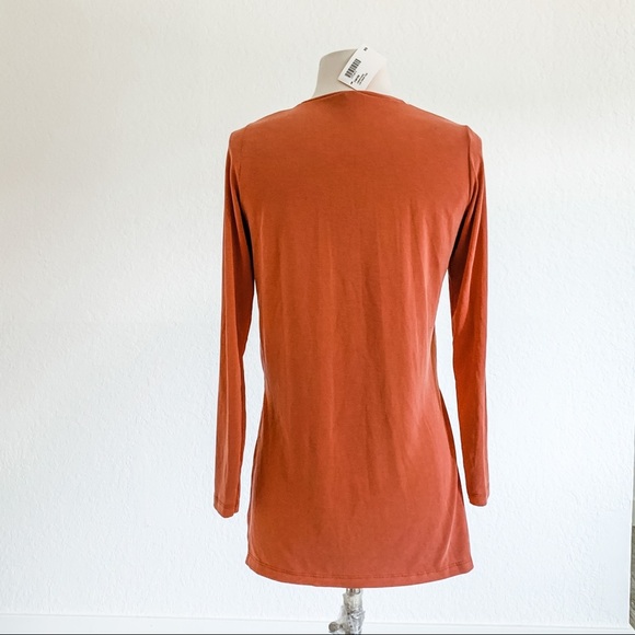 AMERICAN APPAREL - Long Sleeve Top - Burnt Orange - Picture 7 of 11